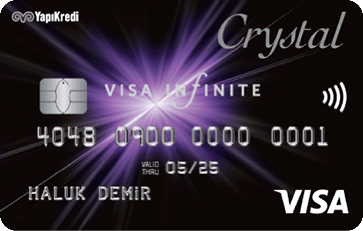 Yapı Kredi'nin en özel müşterileri için tasarladığı Crystal kredi kartına hemen başvur